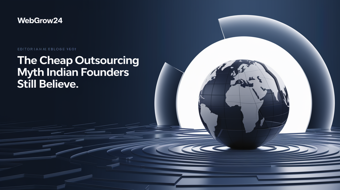 The Cheap Outsourcing Myth Indian Founders Still Believe — WebGrow24 Blog